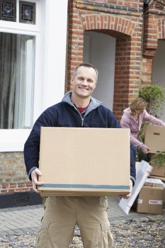 Commercial relocation planning in Shepherdsbush with office equipment and moving boxes