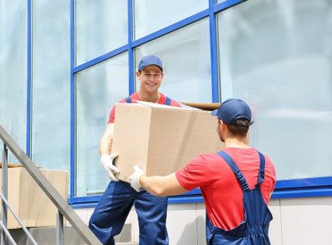 Professional removal team in Shepherdsbush preparing for a home move
