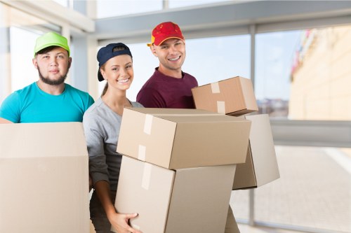 Professional team preparing a piano removal in Shepherdsbush