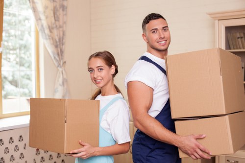 Truck used for household and office removals in West London