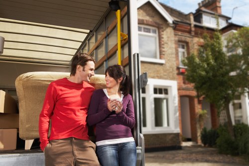 Commercial move and office relocation support with a man and van