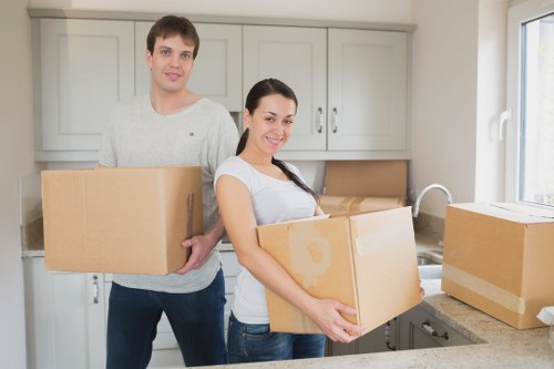 Loading a removals van during a Shepherdsbush relocation